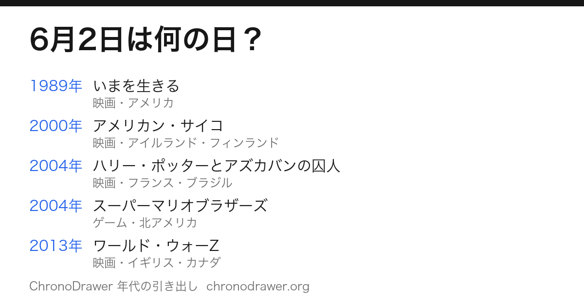 6月2日は何の日